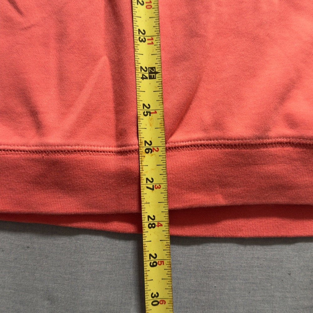 Bobby Jones Quarter Zip Pullover Womens Large Orange Pima Cotton Sporty - Picture 9 of 13